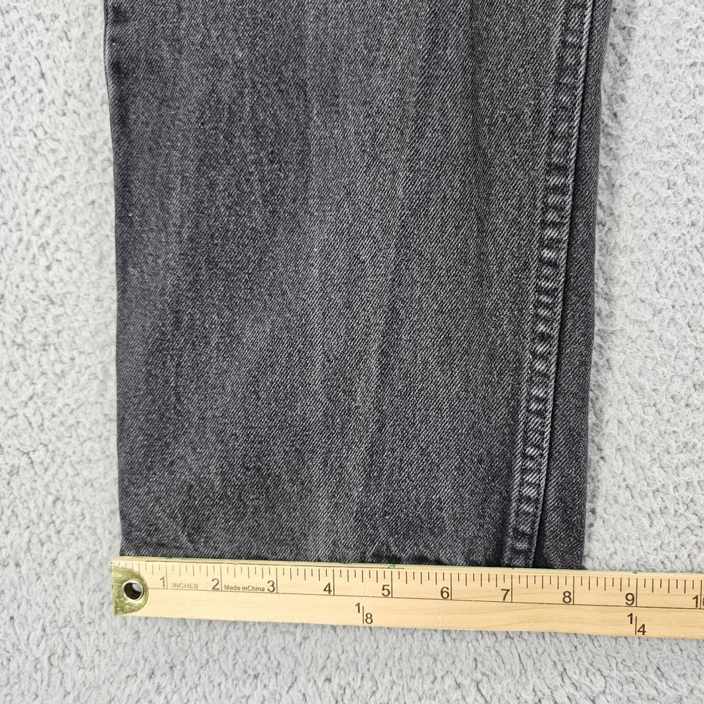 Levis 505 Jeans Mens 40x30 Black Charcoal Regular Fit Straight Leg USA 90s Y2K - Picture 9 of 12